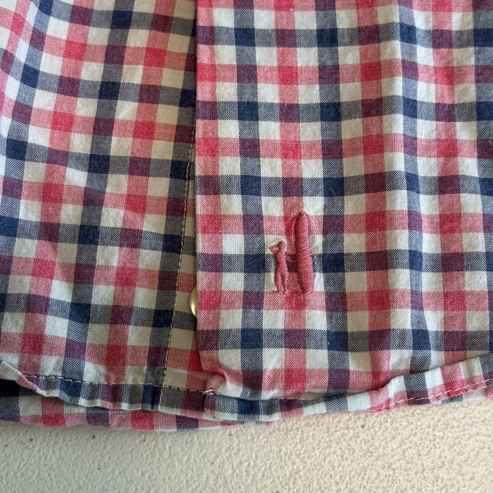 Johnnie-O Long Sleeve Plaid Button Down Men's Medium Cotton Shirt - Picture 7 of 10
